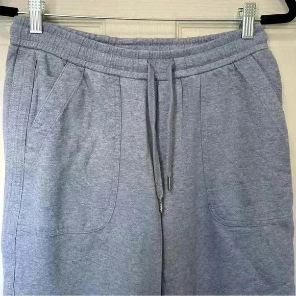 Athleta Farallon Heather Light Blue Wide Leg Crop Pant Size 4 - Picture 6 of 6